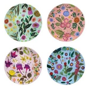 Vibrant Floral Dinnerware Set Multicolor